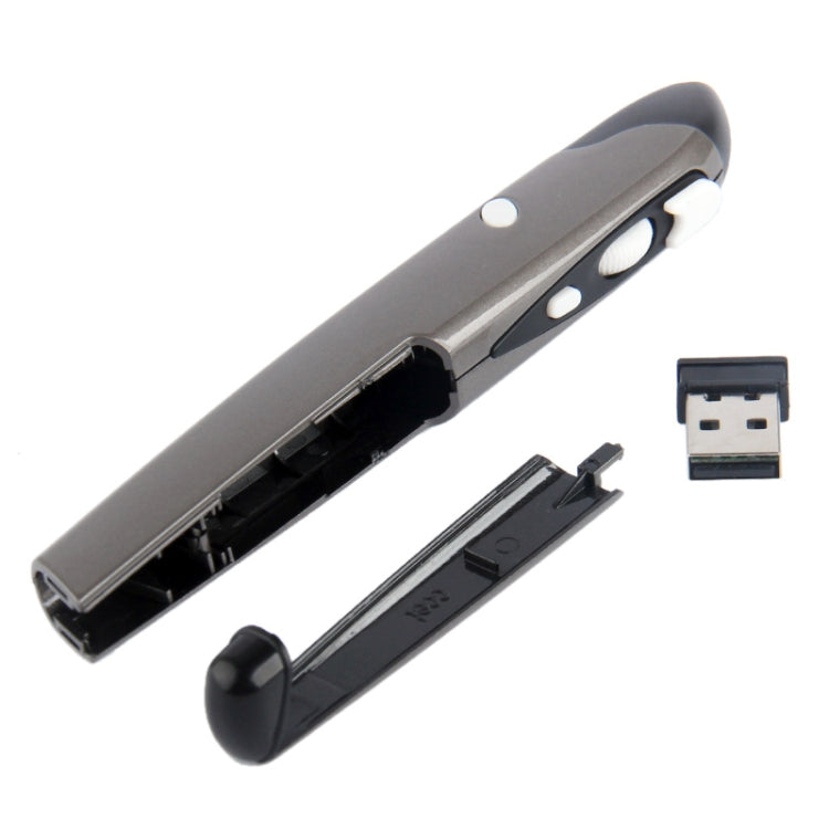2.4GHz 500 / 1000DPI  Wireless Pen Mouse with USB Mini Receiver, Transmission Distance: 10m(Grey)