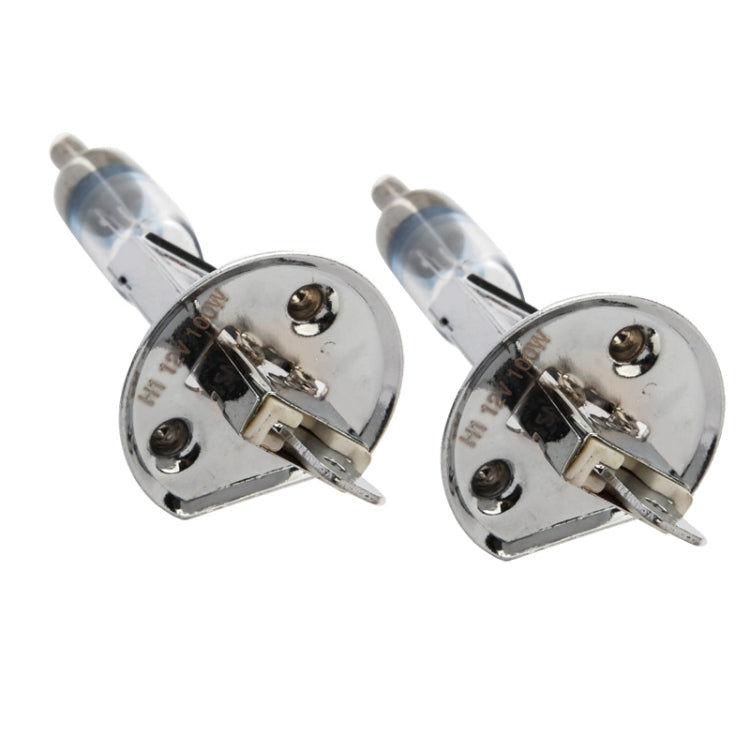 2 PCS H1 12V / 55W / 4300K / 1600lm Xenon Car Headlight Bulbs, Warm White