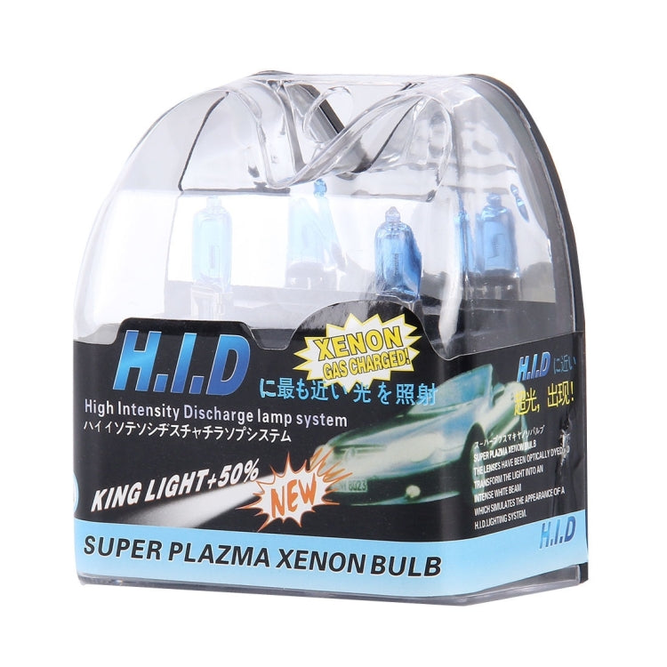 Halogen Bulb, Super White Car Headlight Bulb, 12 V / 55W, 6000K 1700 LM (Pair)