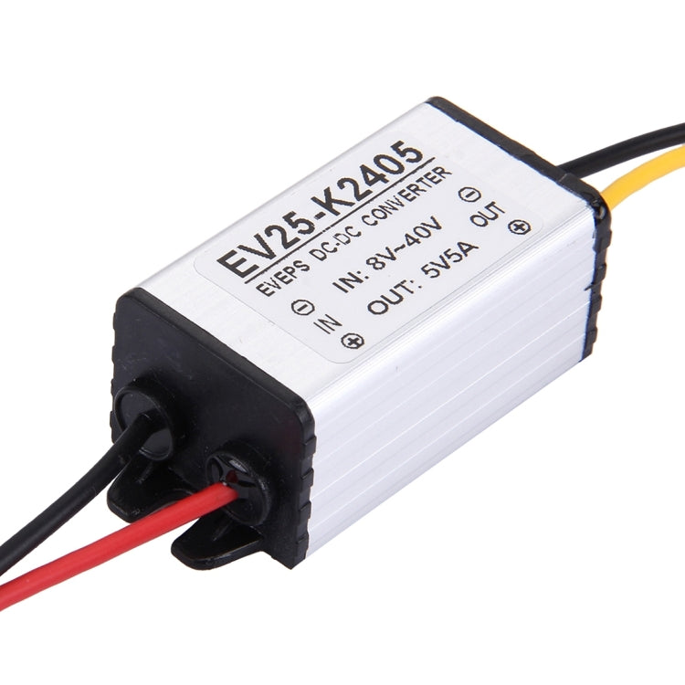 DC 8-40V to 5V Car Power Step Down Transformer, Rated Output Current: 5A