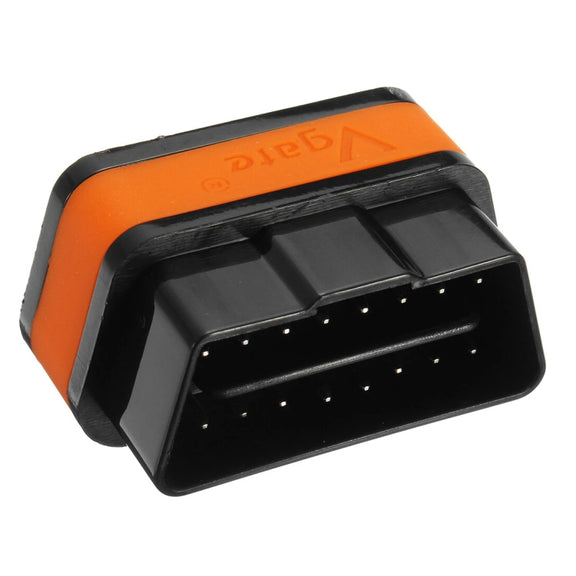 High Quality Super Mini Vgate iCar2 ELM327 OBDII WiFi Car Scanner Tool, Support Android & iOS(Black+Orange)