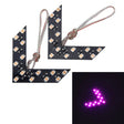 14 LED 3528 SMD Arrows Light for Car Side Mirror Turn Signal (Pairs)(Pink Light) - Arrow Turn Lights by PMC TechLife | Online Shopping South Africa | PMC TechLife | Buy Now Pay Later Mobicred