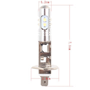 H1 50W 600LM 5500K  White Light 10 SMD-2828-LEDs Car Foglight , Constant Current , DC12-24V(White Light)