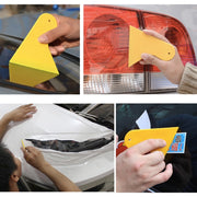 KANEED 10 PCS Car Window Wrapping Film Scraper Thickening Car Sticker Tool, Size: 11cm x 9.5cm