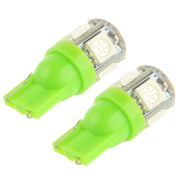 T10 Green 5 LED 5050 SMD Car Signal Light Bulb (Pair)(Green)