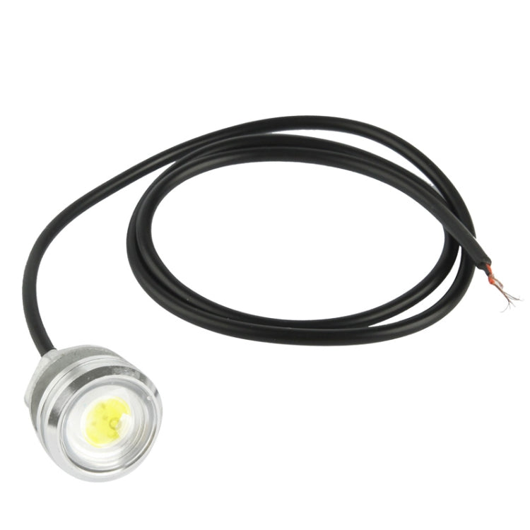 3W Water-resistant Eagle Eye Light Warm White LED Light for Vehicles, Cable Length: 60cm(Silver)