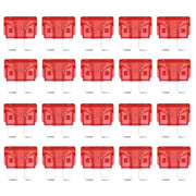 100 PCS Auto Mini Blade Fuse (10A) , DC 12V(Red)