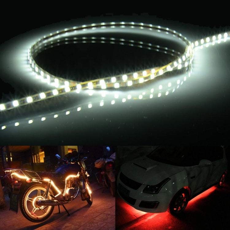 5 PCS Flow Style 45 LED 3528 SMD Water-resistant Flexible Car Strip Light for Car Decoration, DC 12V, Length: 45cm