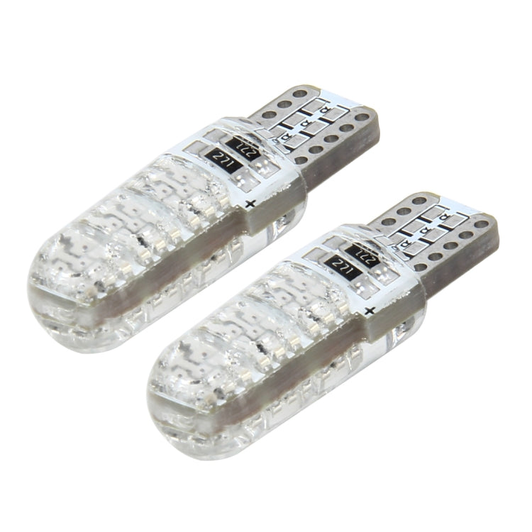 10 PCS T10 3W 300LM Silicone 6 LED SMD 5050 Car Clearance Lights Lamp, DC 12V