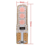 10 PCS T10 3W 300LM Silicone 6 LED SMD 5050 Car Clearance Lights Lamp, DC 12V