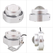 10W 500LM White Light 6500K COB LED Wired Hexagon Eagle Eyes Car Fog Lamp,Wire Length:35cm, DC 12-24V(Silver)