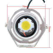 10W 500LM White Light 6500K COB LED Wired Hexagon Eagle Eyes Car Fog Lamp,Wire Length:35cm, DC 12-24V(Silver)
