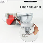 Right Side Rear View Blind Spot Mirror Universal adjustable Wide Angle Auxiliary Mirror(Silver)