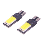 2 PCS T10 3W 160-180LM 2 LED Ice Blue COB LED Decode Car Clearance Lights Lamp, DC12V