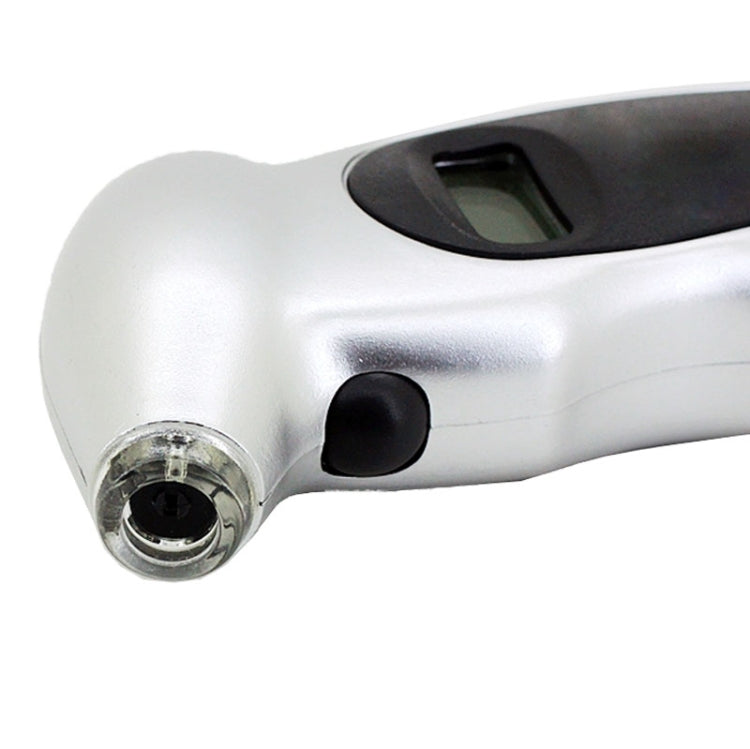 1/4 inch LCD Display Screen Digital Tire Gauge with LED Light, Pressure Range: 0-100PSI(Silver)