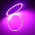 80mm 5W 180LM Angel Eyes Circles Car Headlight Pink Light COB LED Lights for Vehicles, DC 12-24V - Eagle Eye Lamps by PMC TechLife | Online Shopping South Africa | PMC TechLife | Buy Now Pay Later Mobicred