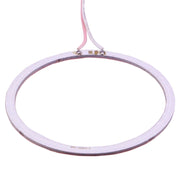 80mm 5W 180LM Angel Eyes Circles Car Headlight Pink Light COB LED Lights for Vehicles, DC 12-24V