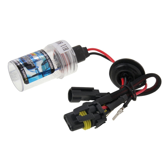 DC12V 35W H11 HID Xenon Light Single Beam Super Vision Water-resistant Head Lamp, Color Temperature: 8000K, Pack of 2