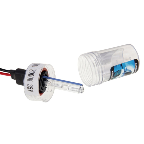 DC12V 35W H11 HID Xenon Light Single Beam Super Vision Water-resistant Head Lamp, Color Temperature: 8000K, Pack of 2