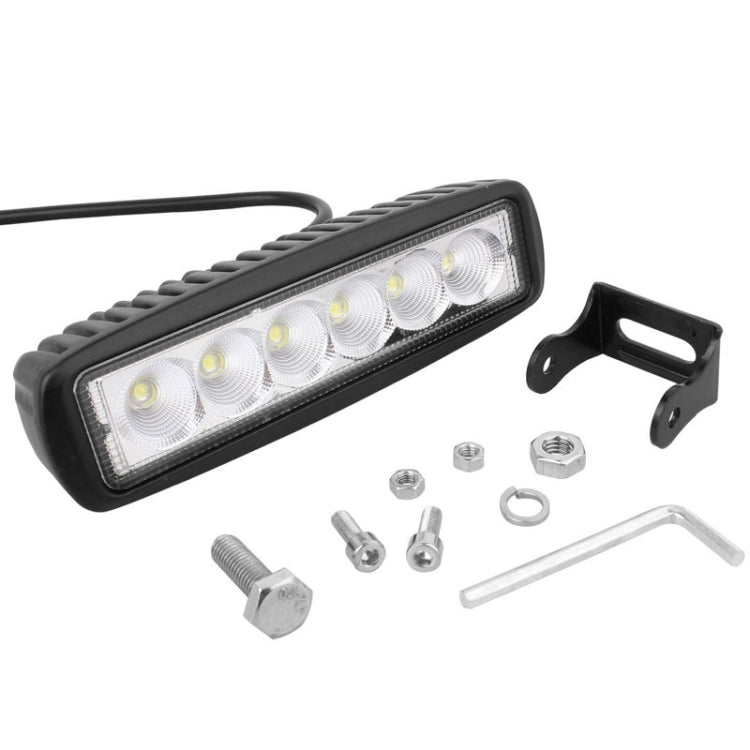 18W 1440LM Epistar 6 LED  Car Work Lamp Bar Light Water-resistant IP67, DC 10-30V