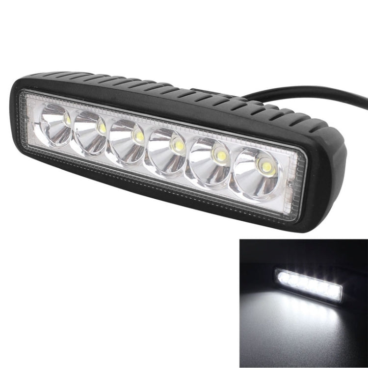 18W 1440LM Epistar 6 LED White Slot Beam Car Work Lamp Bar Light Water-resistant IP67, DC 10-30V