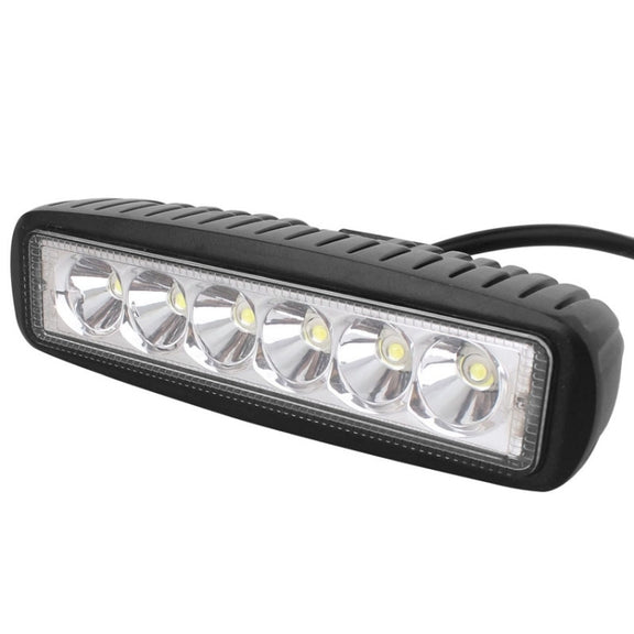 18W 1440LM Epistar 6 LED White Slot Beam Car Work Lamp Bar Light Water-resistant IP67, DC 10-30V