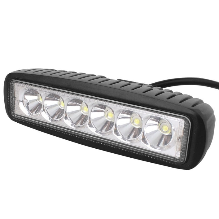 18W 1440LM Epistar 6 LED White Slot Beam Car Work Lamp Bar Light Water-resistant IP67, DC 10-30V