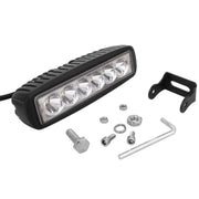 18W 1440LM Epistar 6 LED White Slot Beam Car Work Lamp Bar Light Water-resistant IP67, DC 10-30V