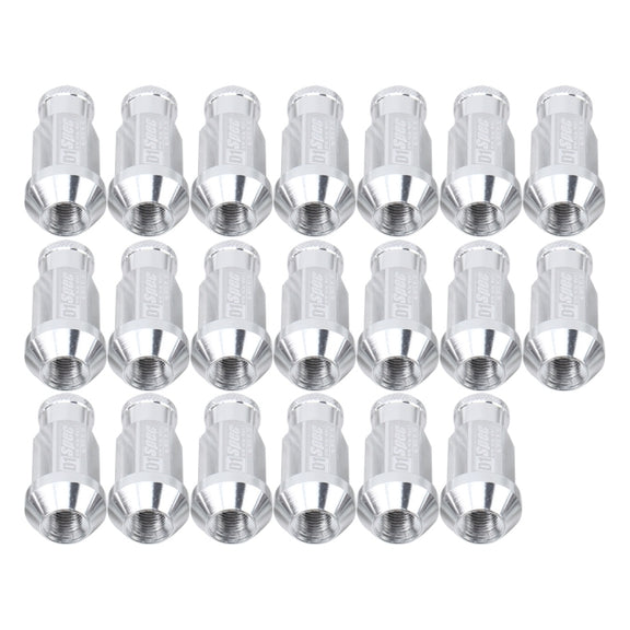 D1 Spec P1.5 M12x1.25 Racing Wheel Nut, Length: 50mm(Silver)