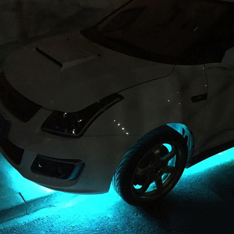 10 PCS 30cm 15 LED Water-resistant Flexible Car Strip Light, DC 12V(Ice Blue Light)