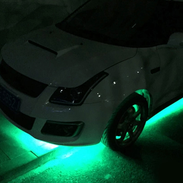 10 PCS 60cm 30 LED Water-resistant Flexible Car Strip Light, DC 12V(Green Light)