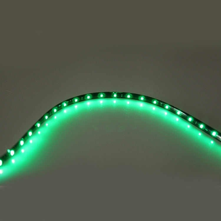 10 PCS 60cm 30 LED Water-resistant Flexible Car Strip Light, DC 12V(Green Light)