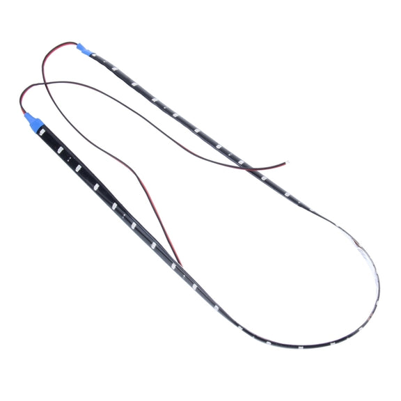 10 PCS 60cm 30 LED Water-resistant Flexible Car Strip Light, DC 12V(Orange Light)