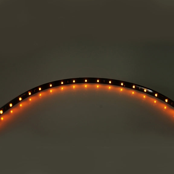 10 PCS 60cm 30 LED Water-resistant Flexible Car Strip Light, DC 12V(Orange Light)
