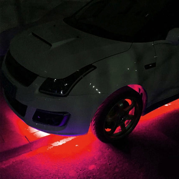 10 PCS 60cm 30 LED Water-resistant Flexible Car Strip Light, DC 12V(Red Light)