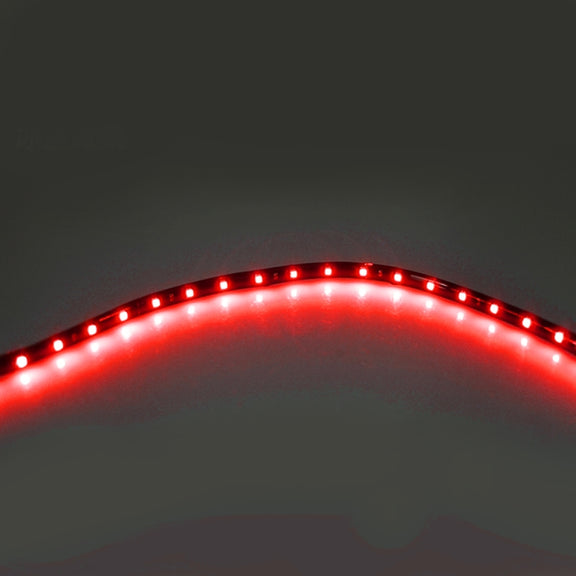 10 PCS 60cm 30 LED Water-resistant Flexible Car Strip Light, DC 12V(Red Light)