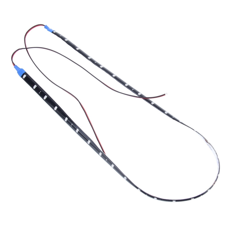10 PCS 60cm 30 LED Water-resistant Flexible Car Strip Light, DC 12V(Purple Light)