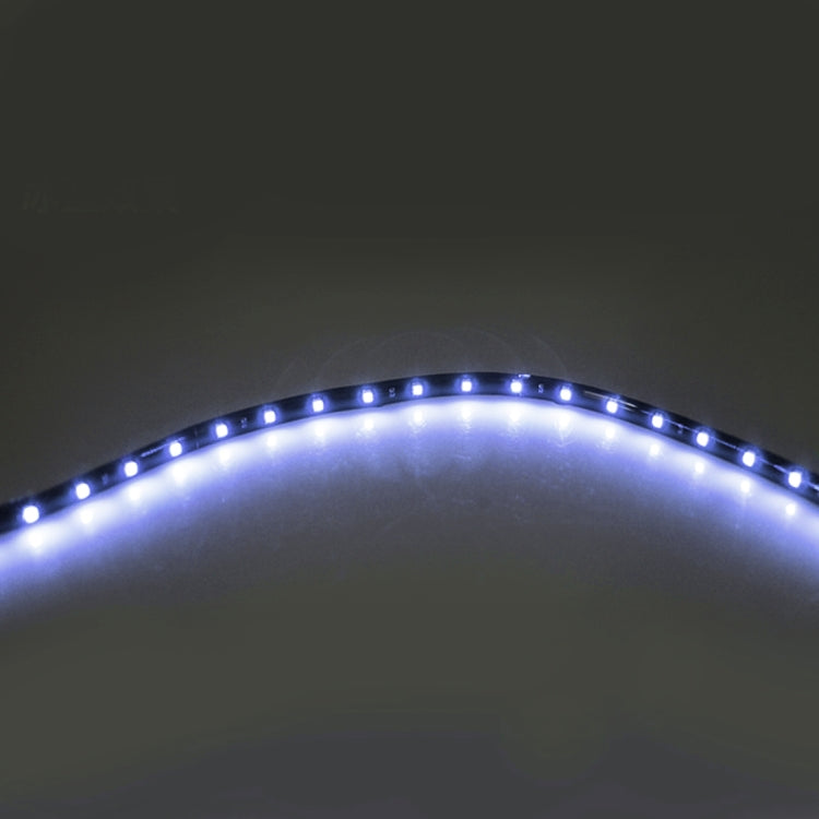 10 PCS 60cm 30 LED Water-resistant Flexible Car Strip Light, DC 12V(Purple Light)