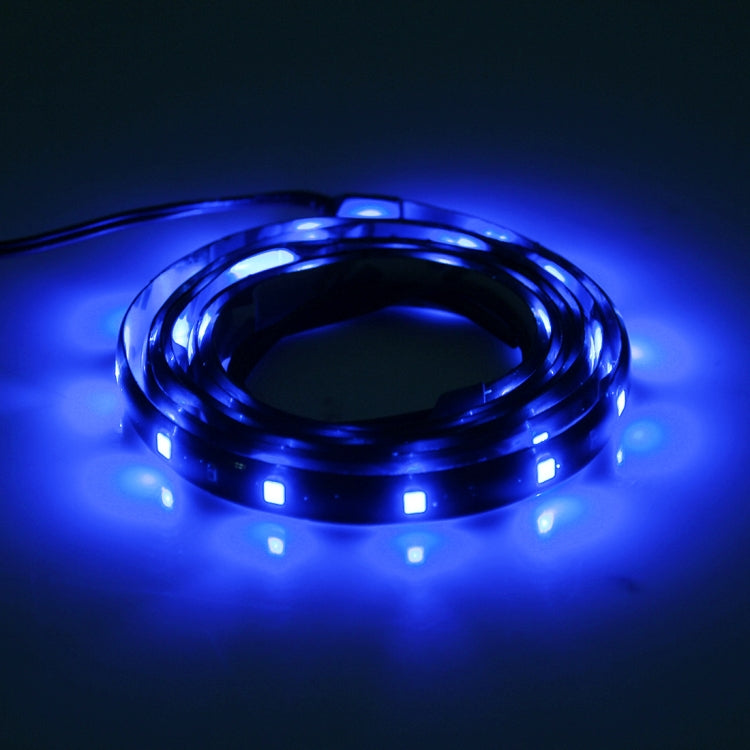 5 PCS 90cm 45 LED Water-resistant Flexible Car Strip Light, DC 12V(Blue Light)