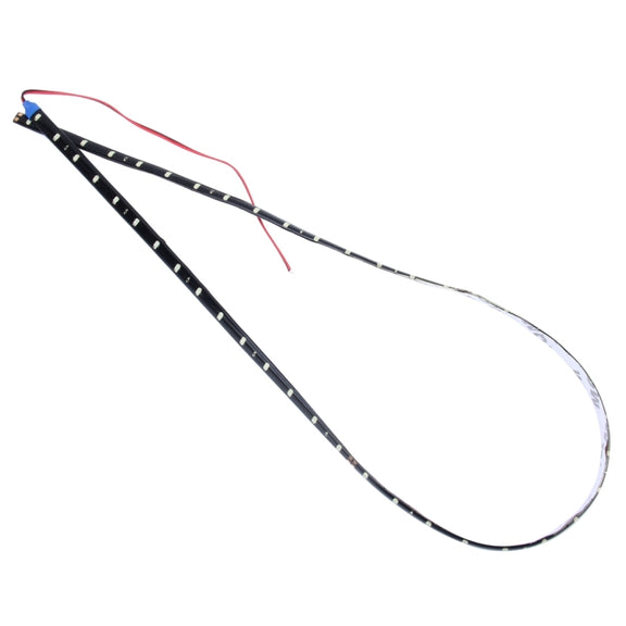 5 PCS 90cm 45 LED Water-resistant Flexible Car Strip Light, DC 12V(Blue Light)