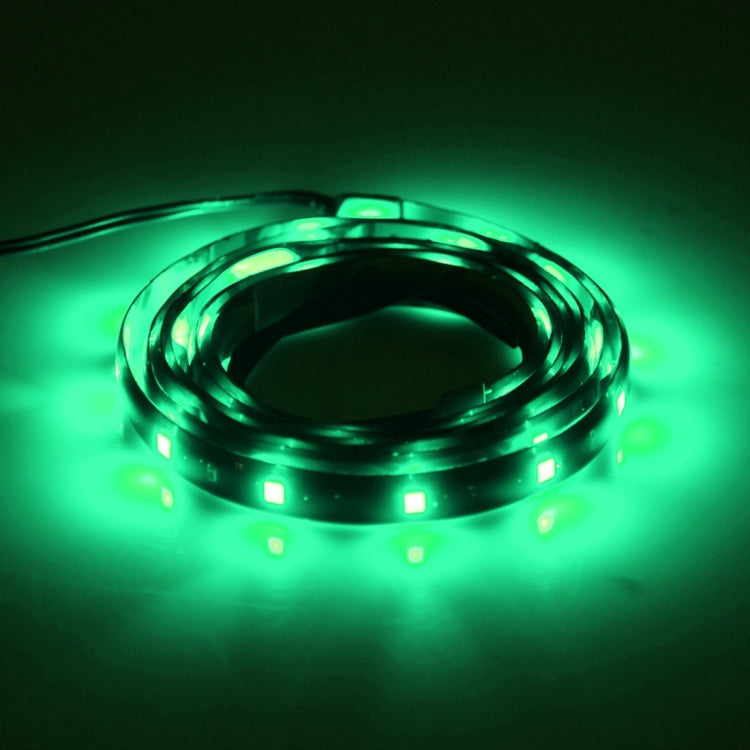 5PCS 90cm 45 LED Water-resistant Flexible Car Strip Light, DC 12V(Green Light)