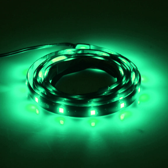 5PCS 90cm 45 LED Water-resistant Flexible Car Strip Light, DC 12V(Green Light)