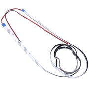 5 PCS 120cm 60 LED Water-resistant Flexible Car Strip Light, DC 12V(Yellow Light)
