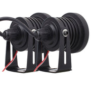 2 PCS 2.5 inch 10W 900LM White + Yellow Light 6500K Water-resistant LED Eagle Eye Light for Vehicles, DC 12V, Cable Length: 20cm(Black)