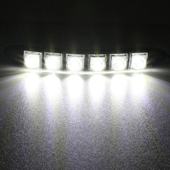 MZ 3W 2 PCS 160LM 6 LED SMD 5050 Flexible Snake LED Car Daytime Running Lights, DC 12V