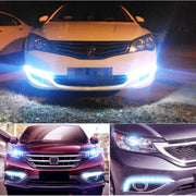 2 PCS  4W 8 LED SMD 5050 Flexible Snake LED Car Daytime Running Lights, DC 12V