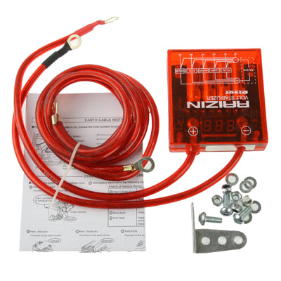 PIVOT Mega Raizin Voltage Stabilizer, High Capacity System & Battery Performance Monitor, DC 12V(Red)