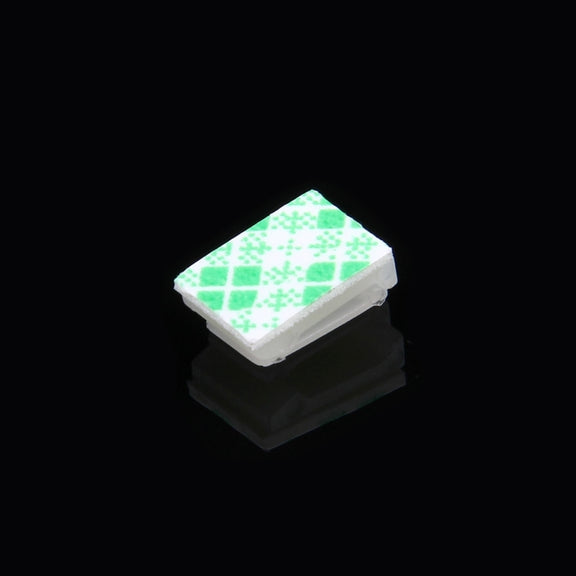 100 PCS Adhesive Backed Cable Clip  Set(White)