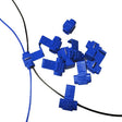 100pcs Cable Clip, Adapt to Line Diameter: 0.8-2.0mm(Blue) - Cable Ties & Organizers by PMc TechLife | Online Shopping South Africa | PMc TechLife | Buy Now Pay Later Mobicred