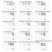 W02 5.5 inch Car OBDII HUD Fuel Consumption Warning System Vehicle-mounted Head Up Display Projector with LED